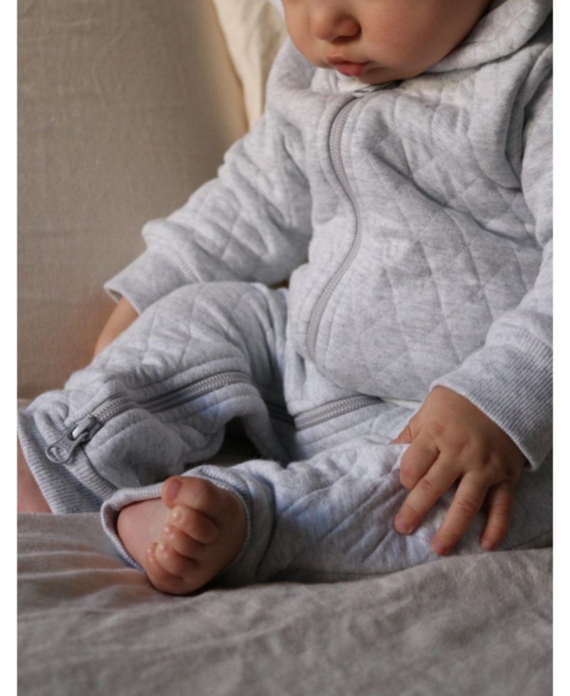 Baby Boy and Baby Girl Quilted Coverall