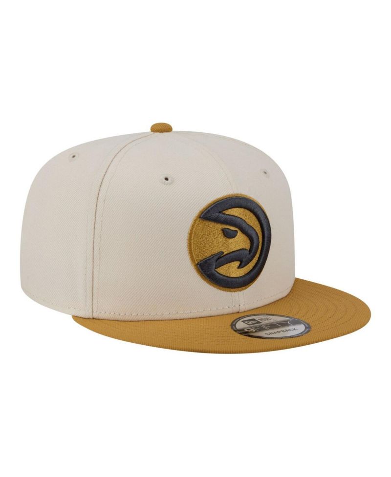 Men's Cream/Tan Atlanta Hawks Two-Tone Color Pack 9FIFTY Snapback Hat