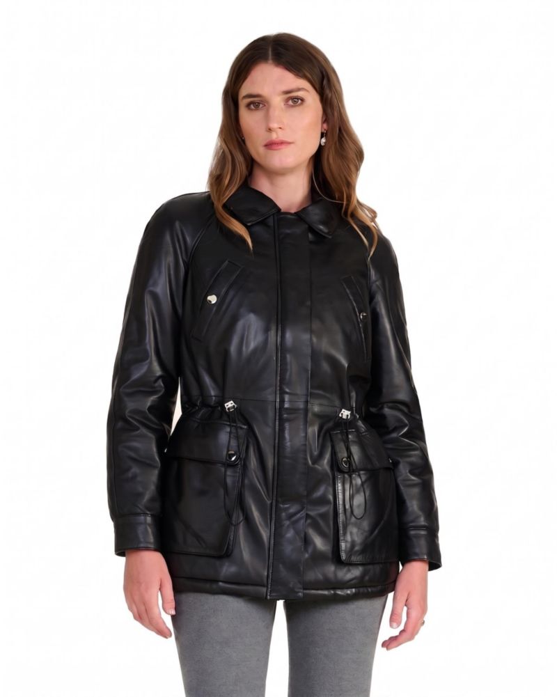 Women's Sheridan Leather Utility Jacket