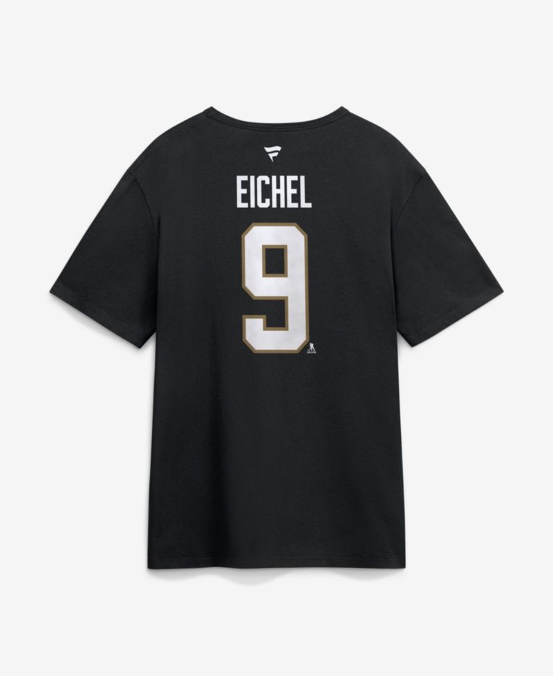 Men's Jack Eichel Black Vegas Golden Knights 2026 Stanley Cup Final Name & Number T-Shirt