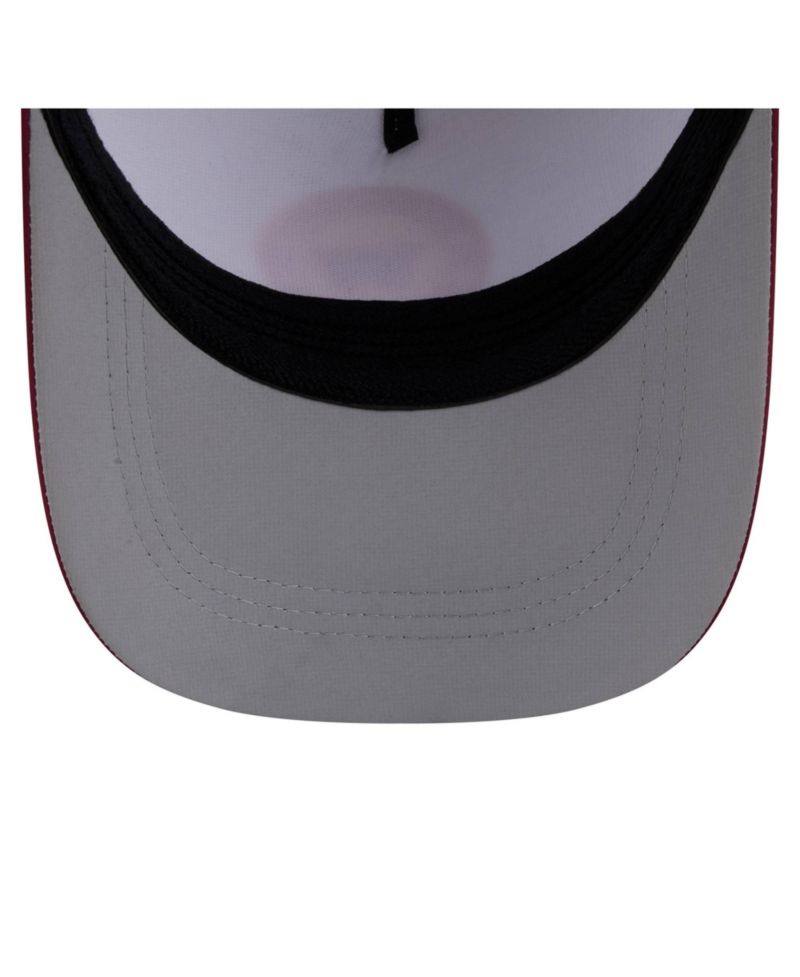 Men's Gray/Burgundy Washington Commanders Patch 39THIRTY A-Frame M-Crown Perforated Flex Hat