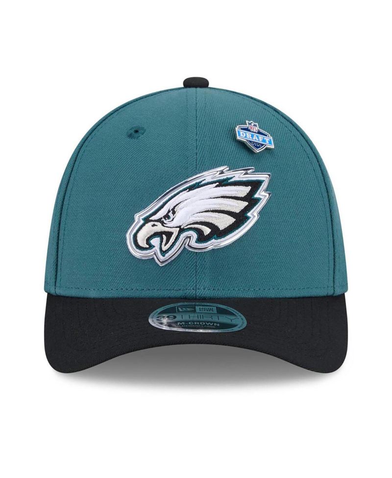 Men's Midnight Green/Black Philadelphia Eagles 2026 NFL Draft 39THIRTY M-Crown Flex Hat