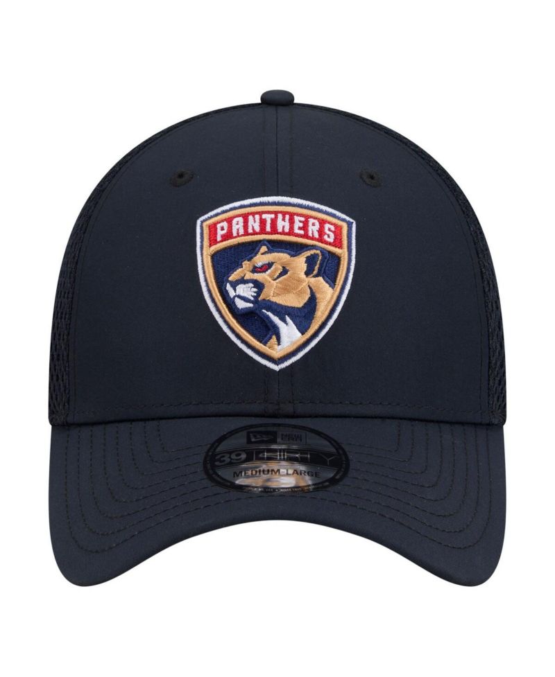 Men's Navy Florida Panthers Logo 39THIRTY Flex Hat
