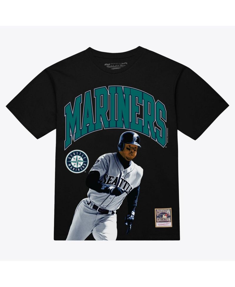 Men's Ken Griffey Jr. Black Seattle Mariners Photo Arch Player Graphic T-Shirt