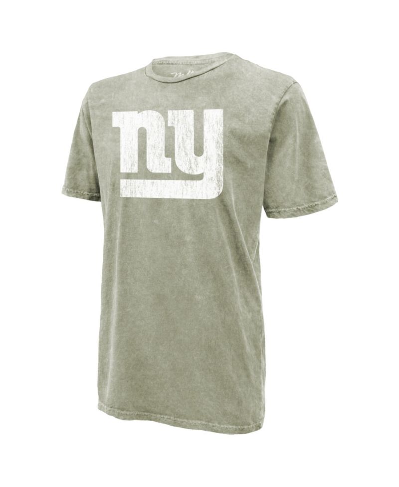 Men's Jaxson Dart Moss Green New York Giants Mineral Wash Name & Number T-Shirt