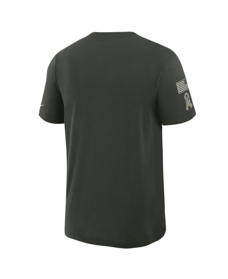 Men's Dark Green Indianapolis Colts 2025 Salute to Service Sideline Slub Dri-FIT T-Shirt