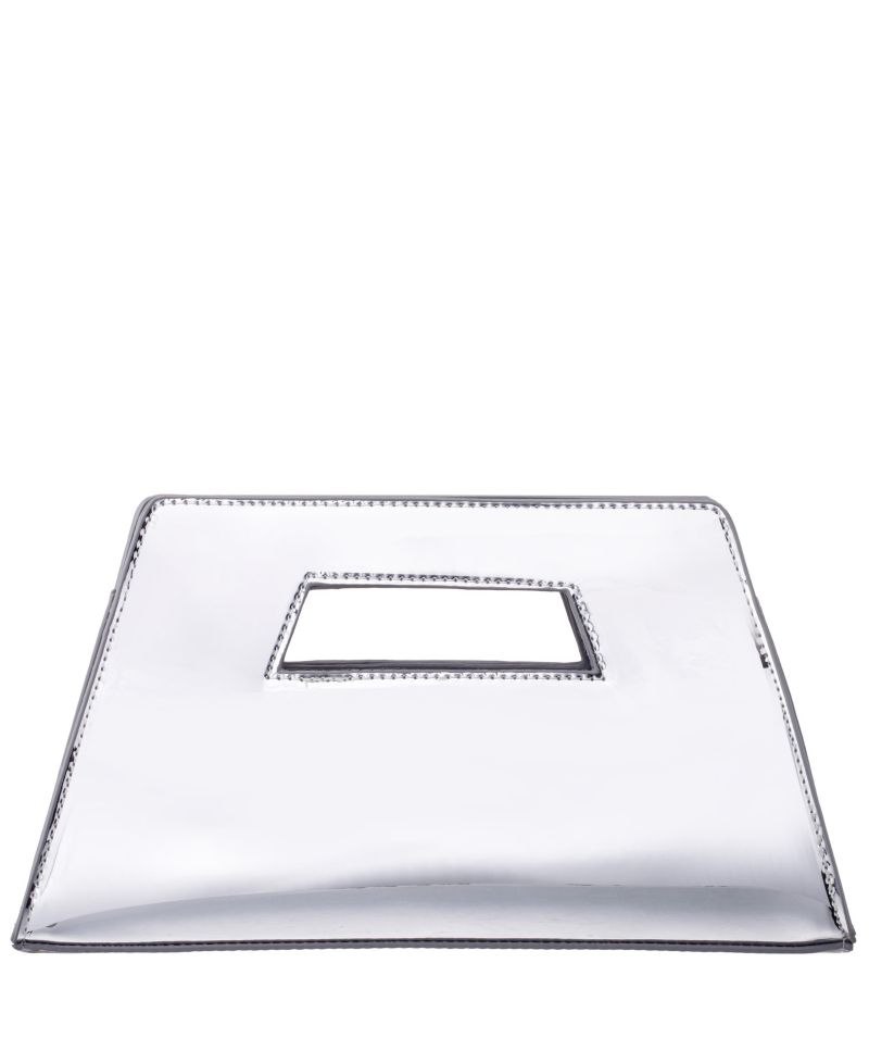 Cut Out Handle Trapezoid Clutch