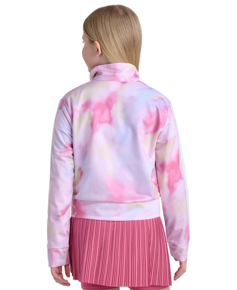 Girls' 8-16 Long-Sleeve Full-Zip Printed Tricot Jacket