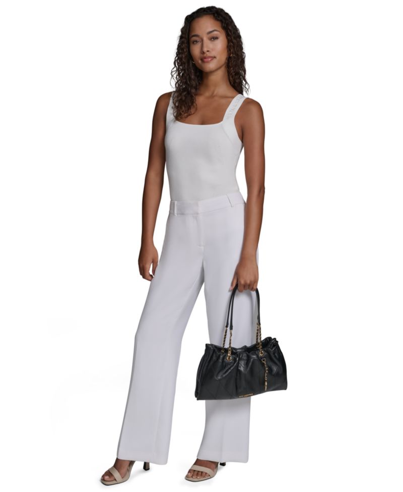 Amandine Leather Medium Shoulder Handbag