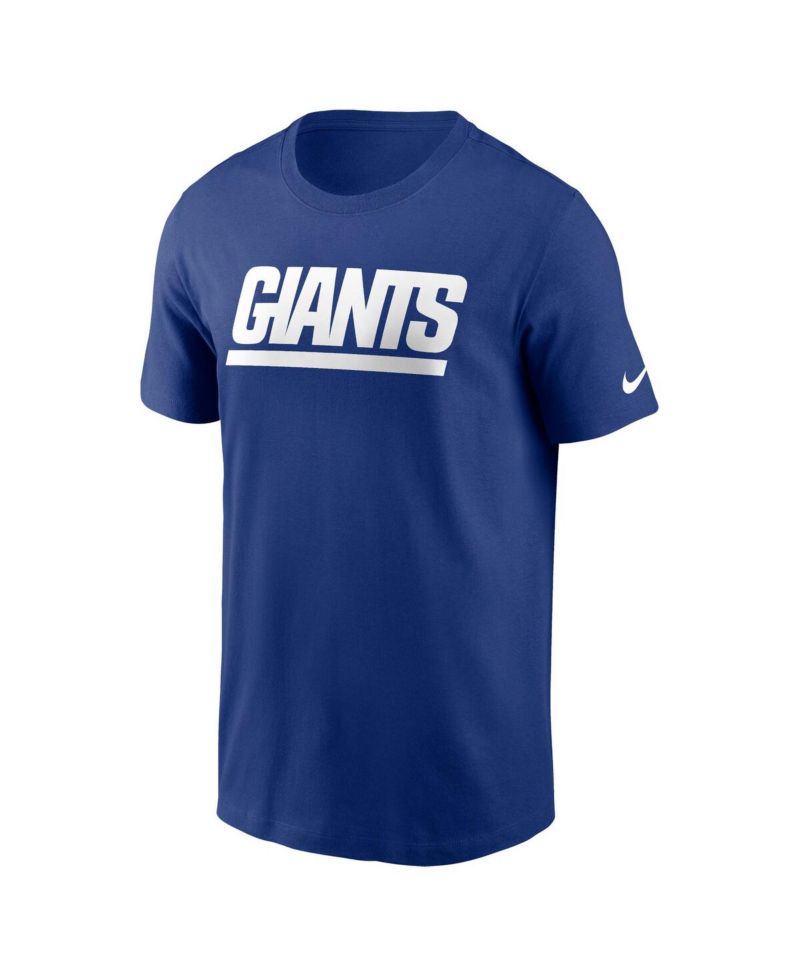 Men's Royal New York Giants Primetime Wordmark Essential T-Shirt