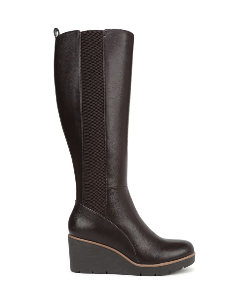Women's Adrian Knee High Wedge Boots, Regular & Wide Calf