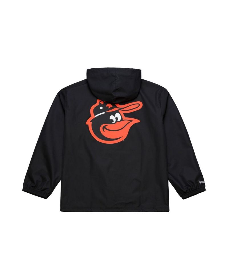 Men's Black Baltimore Orioles Full-Snap Hooded Coaches Jacket