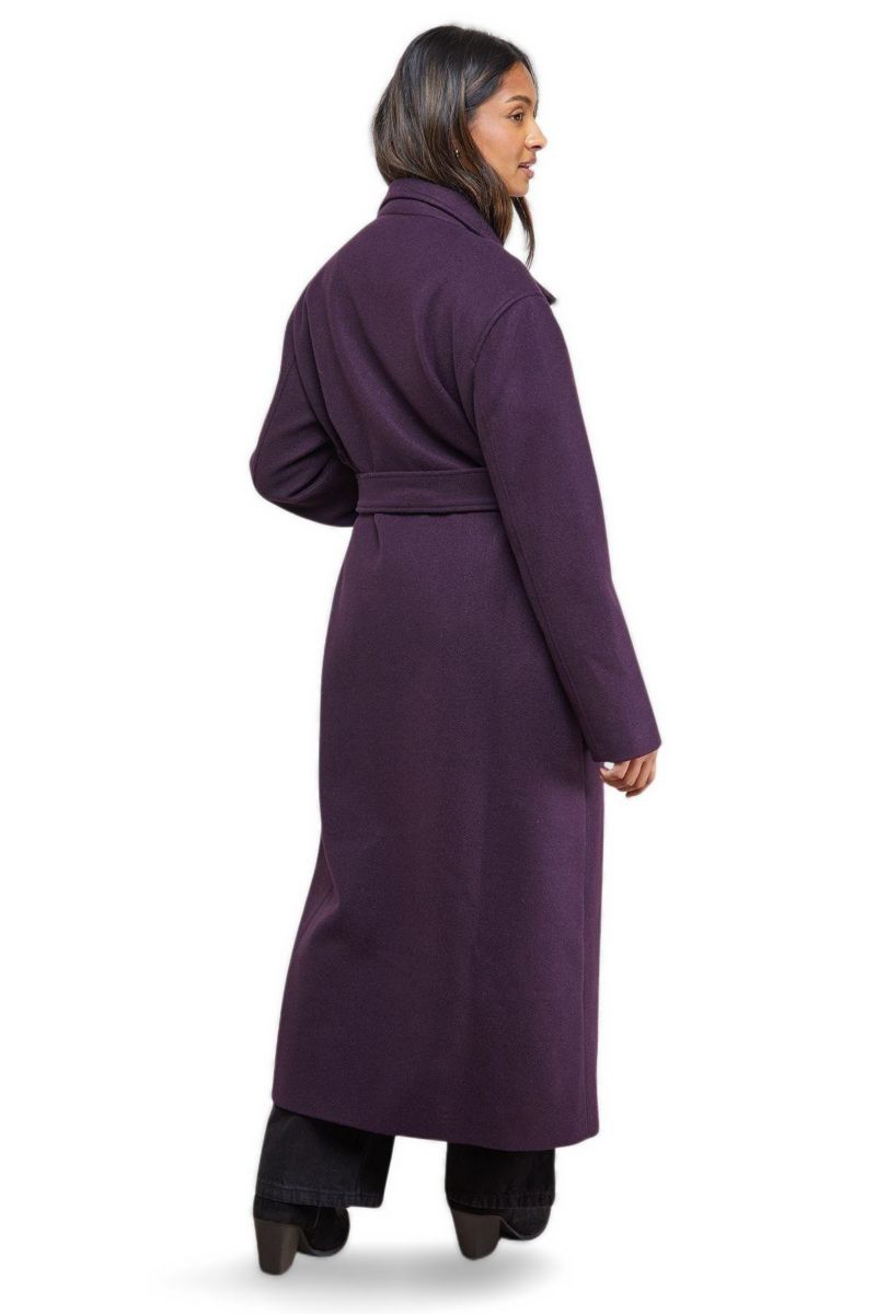 Women's Tie Belt Detail Midi Coat