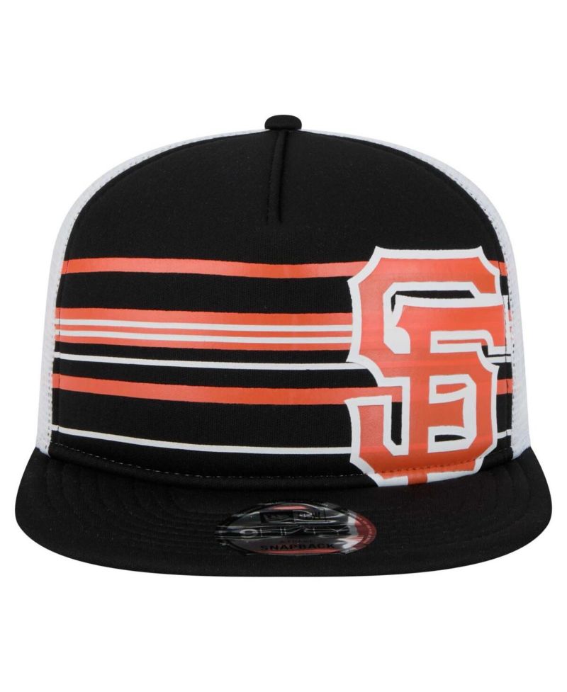 Men's Black San Francisco Giants 9FIFTY A-Frame Trucker Snapback Hat
