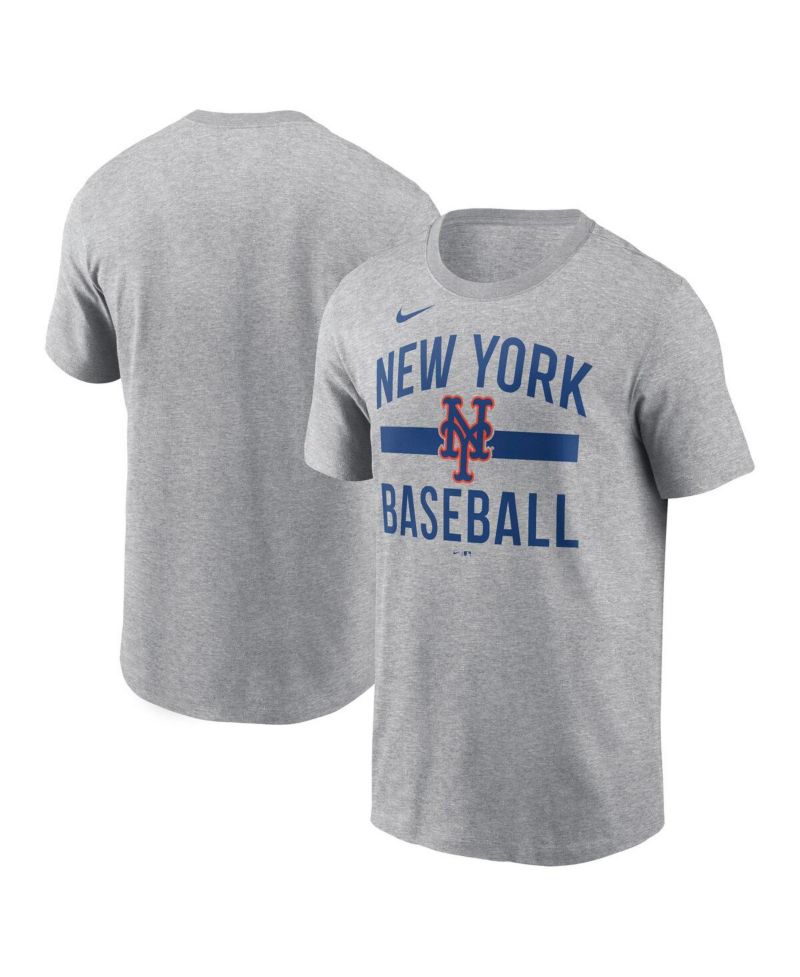 Men's Heather Gray New York Mets Arched T-Shirt