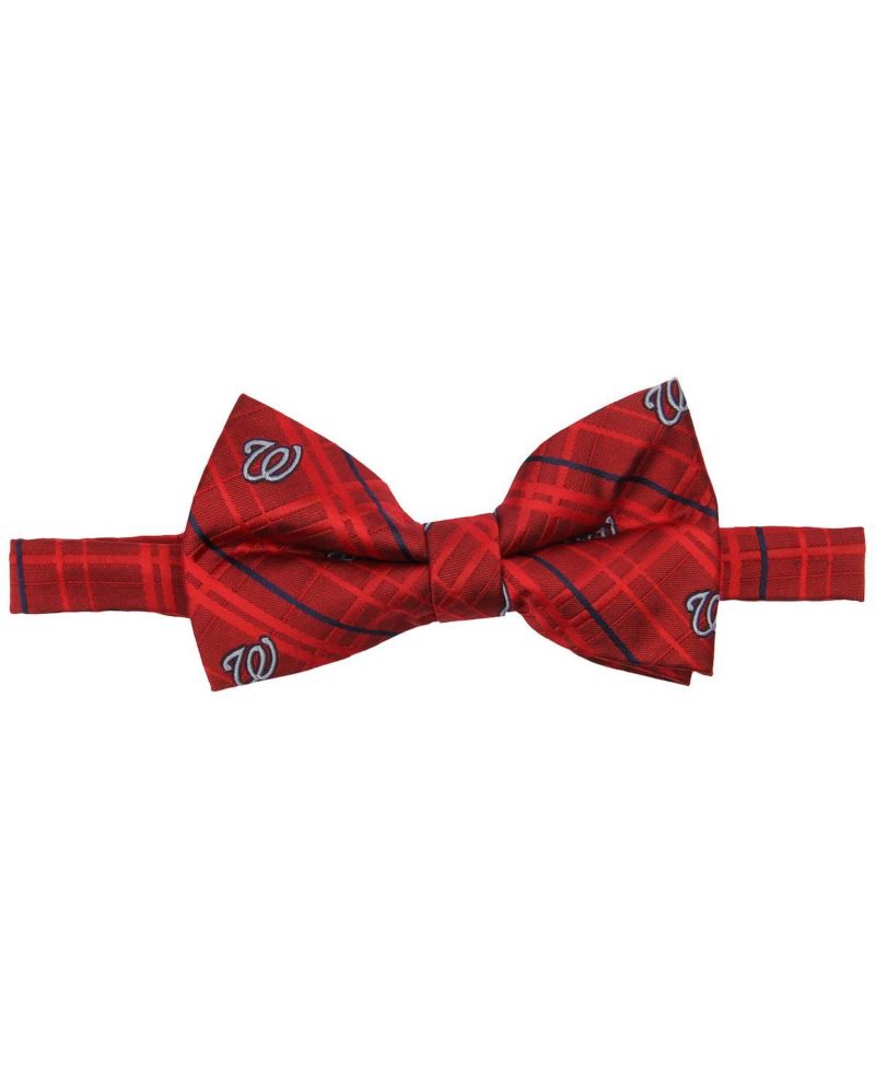 Men's Red Washington Nationals Oxford Bow Tie