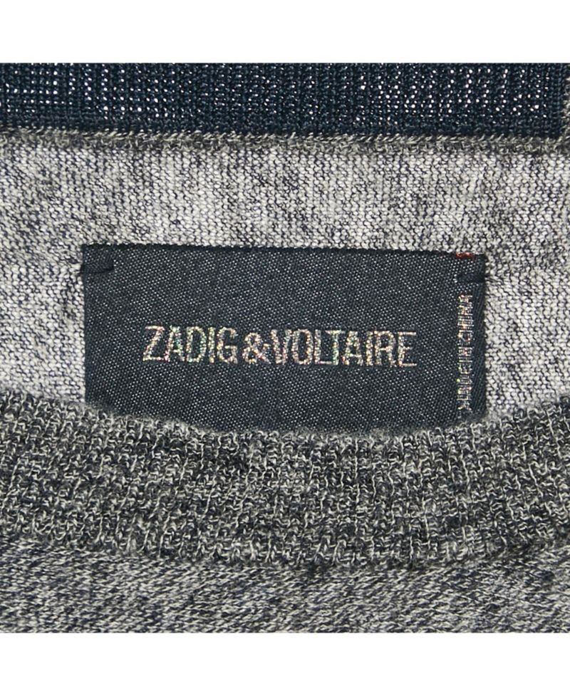 Women's Grey Cashmere Full Sleeve Crisp Sweater