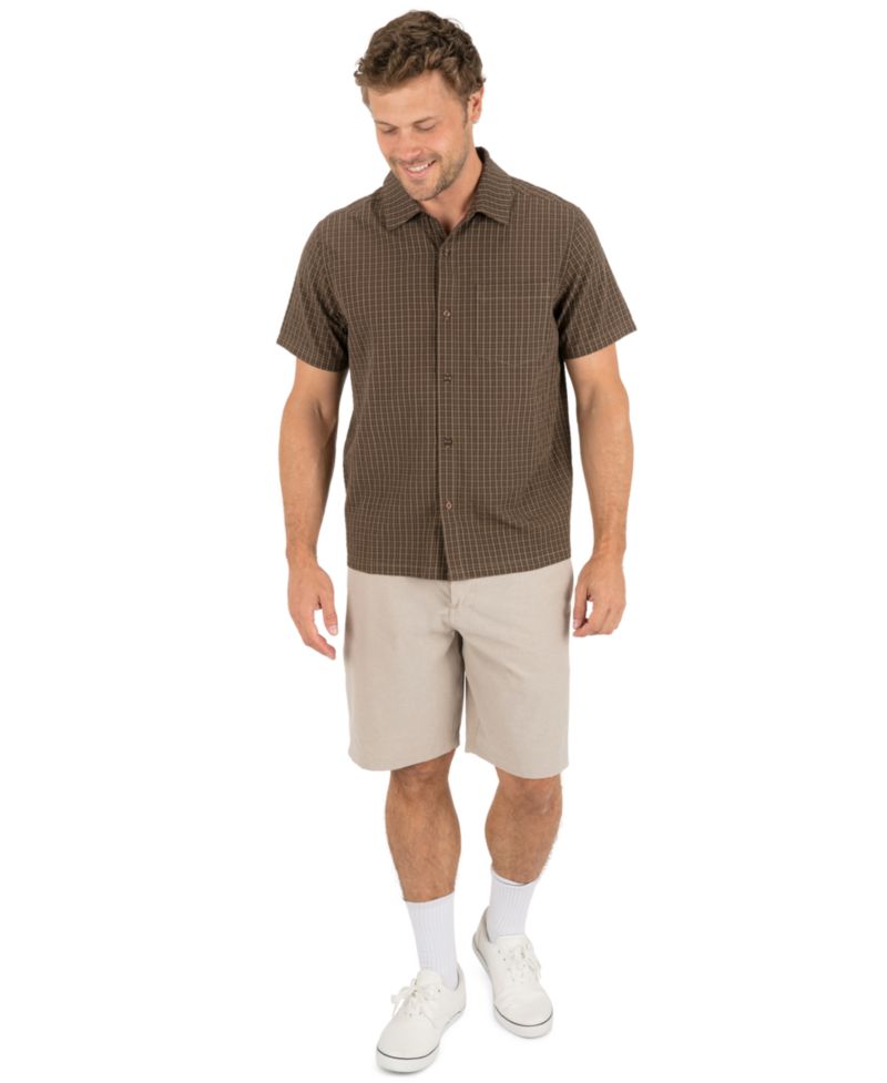Men's Anthem Brown Plaid Shirt