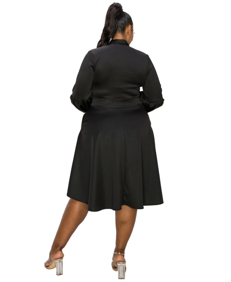 Plus Size Bekah Flare Pocket Dress