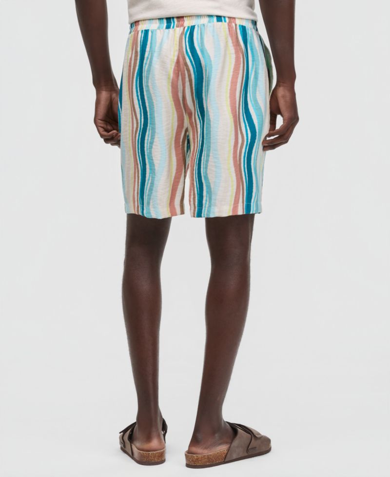Men's Wave Stripe 6.5" Drawstring Shorts