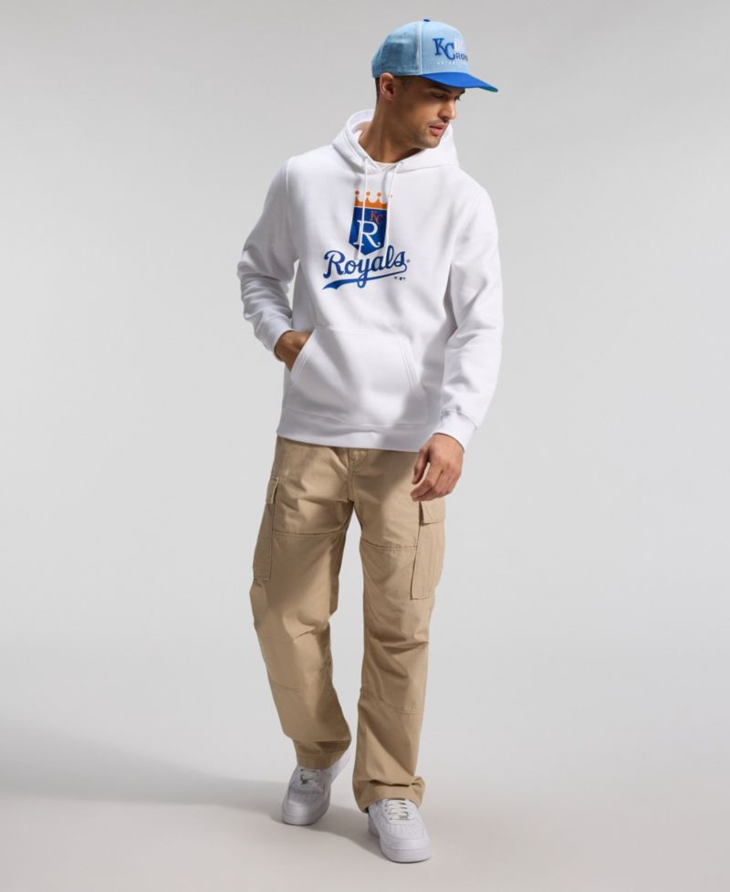 Men's White Kansas City Royals Heritage Hoodie
