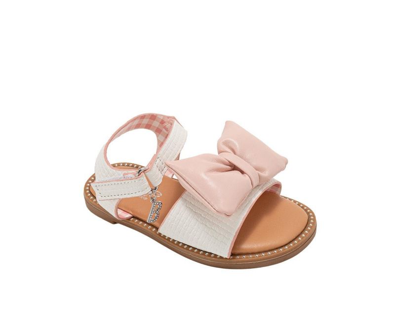 Little Girls Sandals Cute Fashion Flat Sandals and Summer Shoes with Ankle Strap