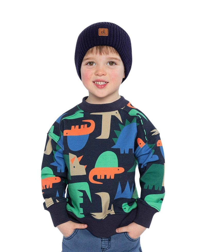 Big Boys (6-12) Fleece Sweatshirt Dinosaur Print