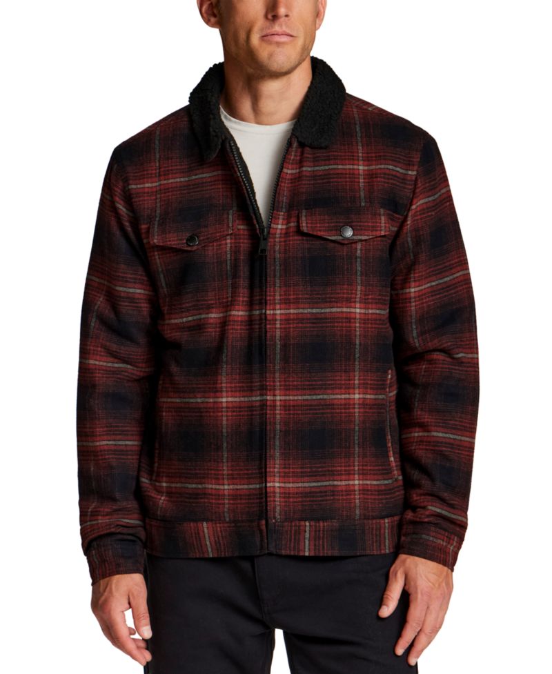 Men's Berber Flannel Trucker Jacket