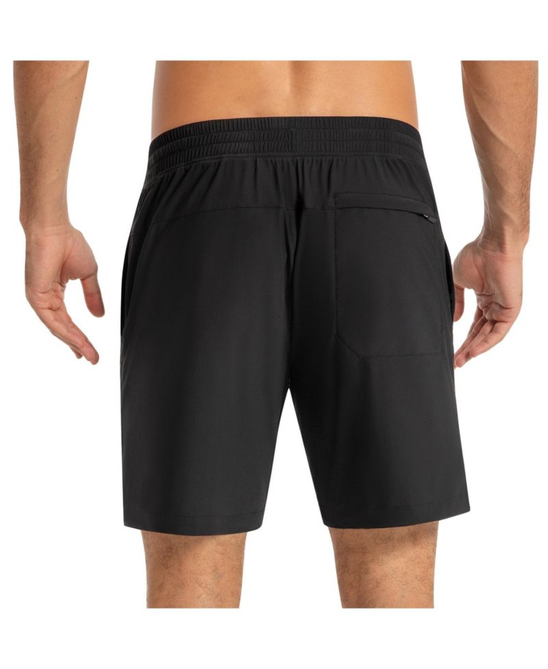 Men's Athletic Shorts 7" Inseam Quick Dry Gym Workout Zipper Pockets
