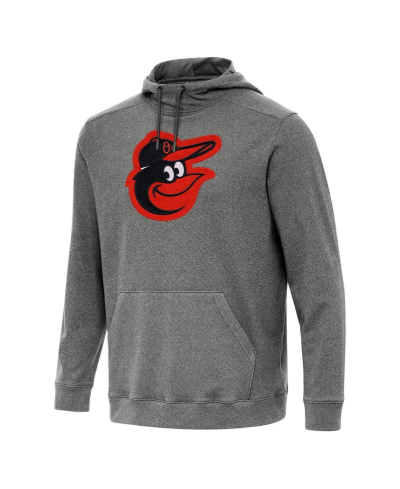 Men's Heather Black Baltimore Orioles Cloud Pullover Hoodie