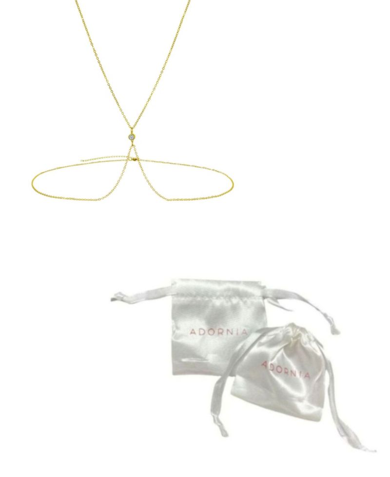 Gold-Plated X Adjustable Body Chain