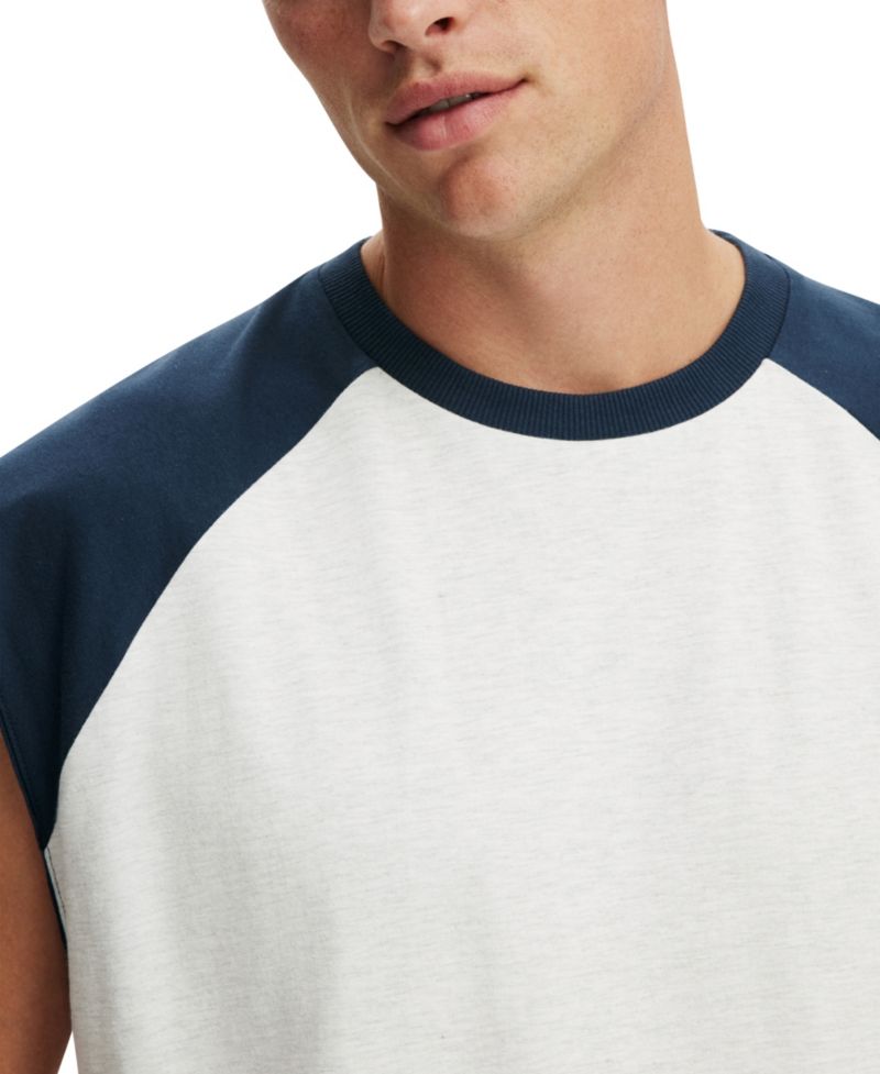 Men's Cropped Fit Muscle Sleeveless Tank
