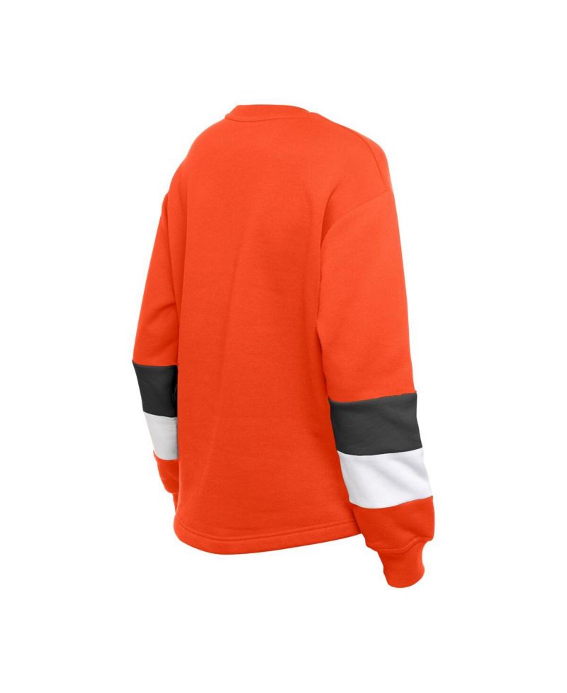 Women's Orange Baltimore Orioles Gameday Crewneck Sweatshirt