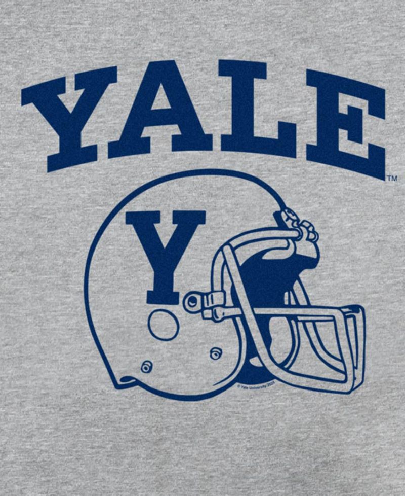 Men's Yale Football Helmet Graphic Crewneck Sweatshirt