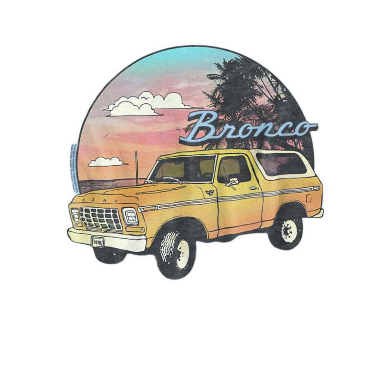 Men's Ford Bronco At The Beach T-Shirt