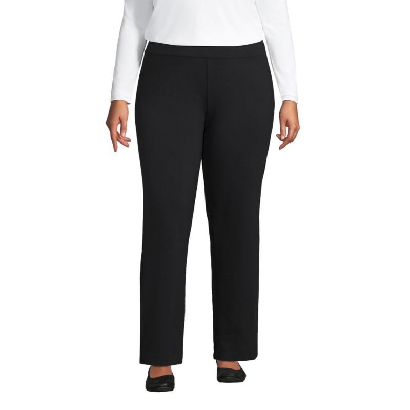 Plus Size Starfish Mid Rise Straight Leg Pants