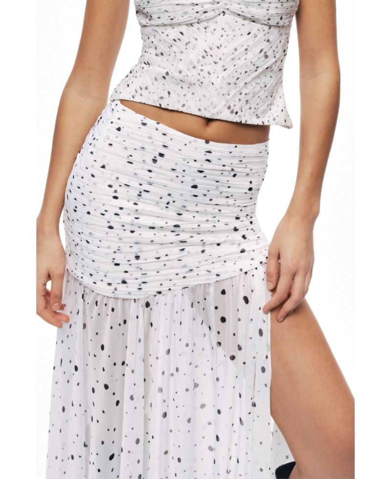 Women's Printed Slit-Detail Maxi Skirt