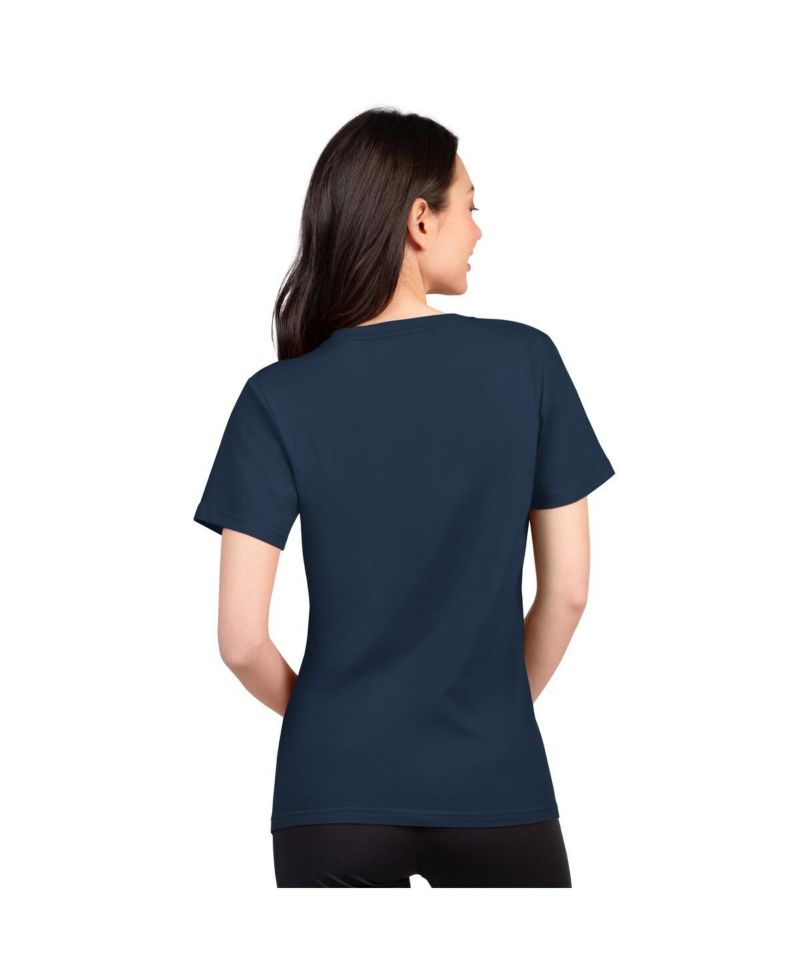 Women's Navy Dallas Cowboys Super-Slim Lightweight Winning Crew T-Shirt