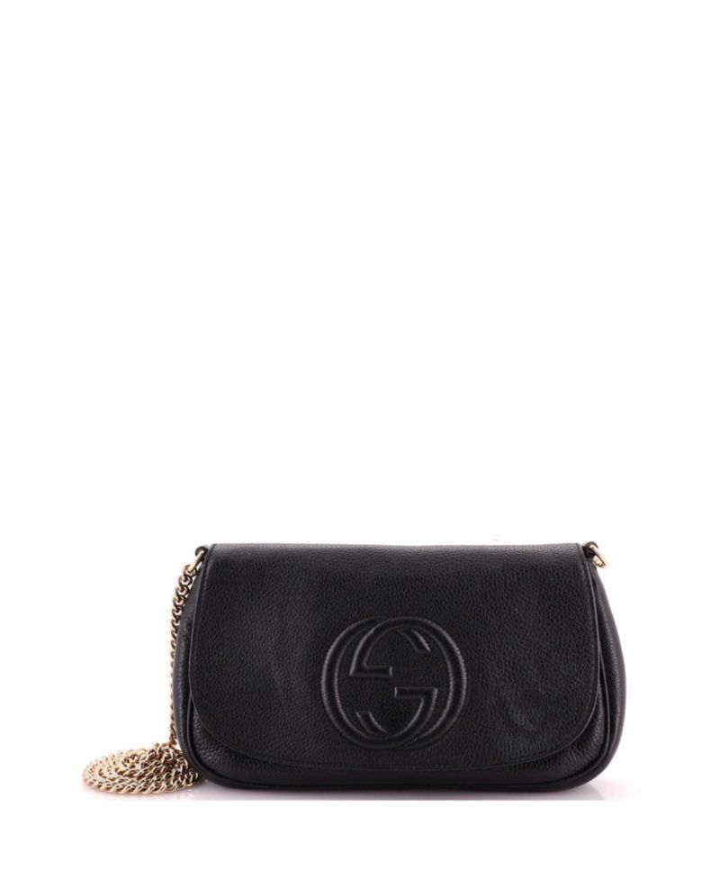 Soho Leather Chain Strap Crossbody Bag
