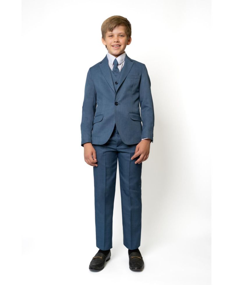 Big Boys Osiris Slim Fit 5-Piece Shirt, Tie, Jacket, Vest and Pants Suit Set