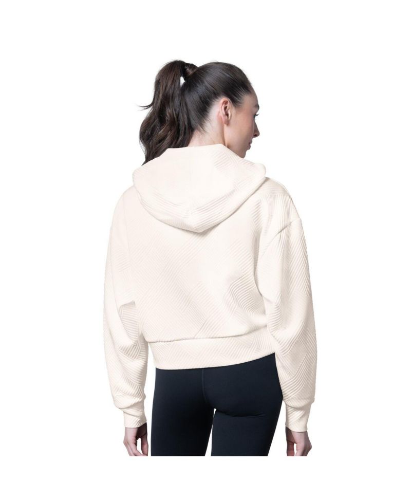 Women's Cream Baltimore Ravens Eleanor Full-Zip Hoodie