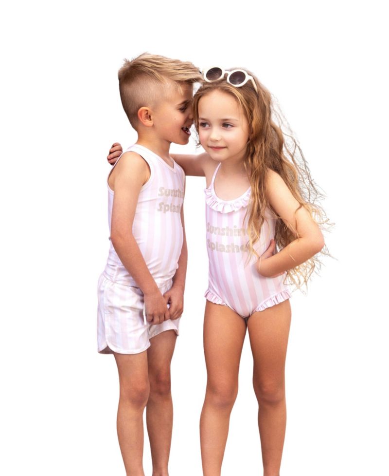 Toddler Boys' 2T-5T Sleeveless V-Neck Sunshine Splasher Rash Guard