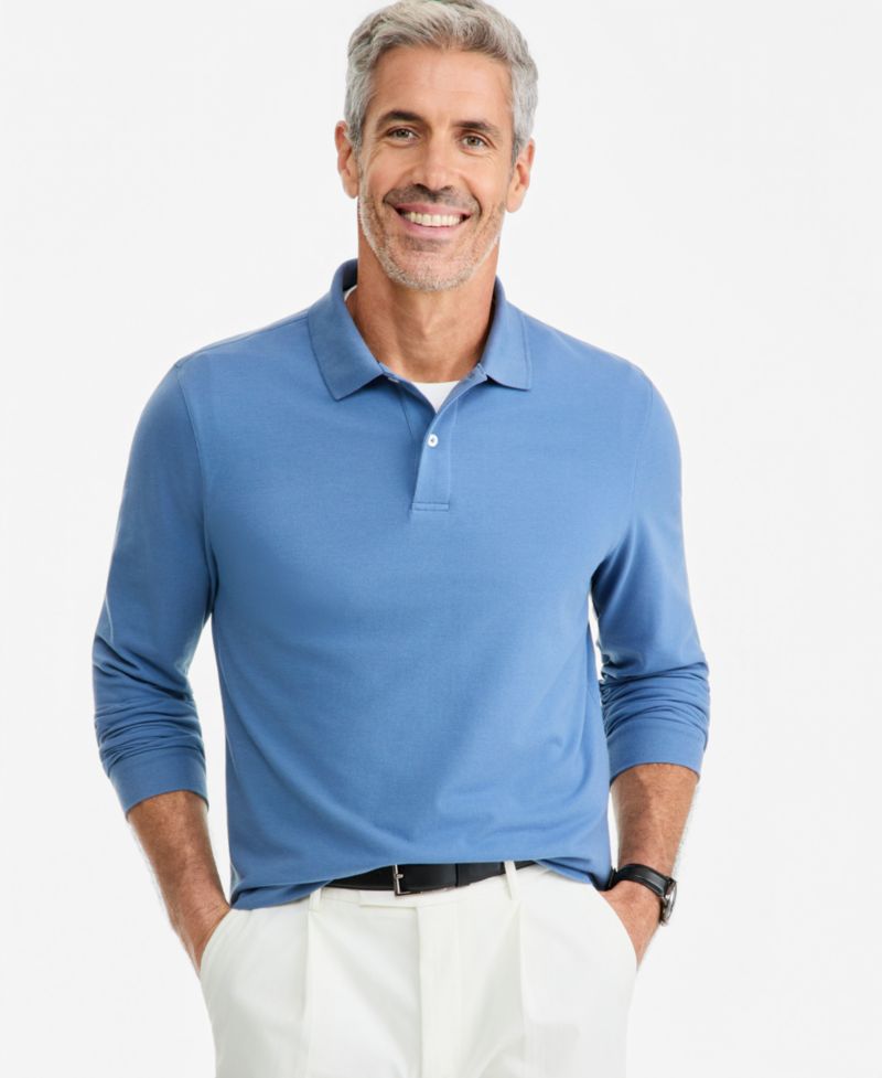 Men's Solid Stretch Polo Shirt