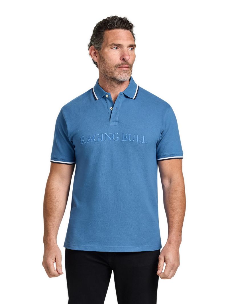 Men's Short Sleeve Embroidery Pique Polo