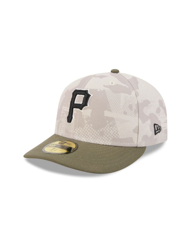 Men's Light Beige/Olive Pittsburgh Pirates 2025 Armed Forces Day 59FIFTY Fitted Hat