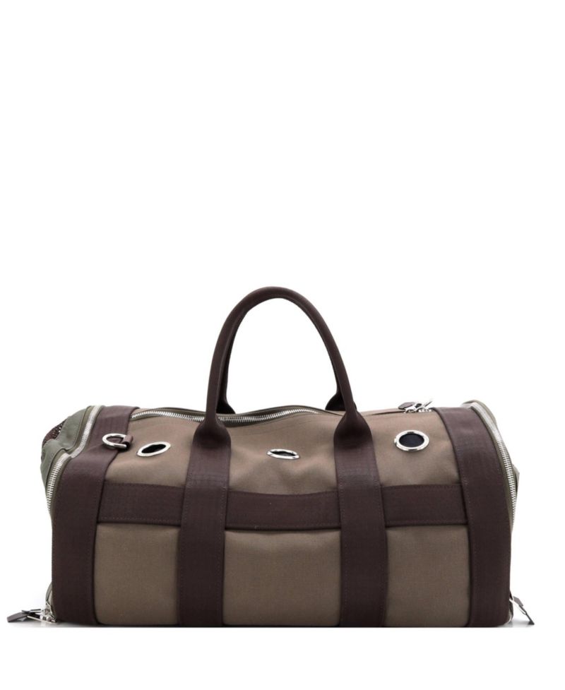 Pre-Owned Hermes Carrying Dog Bag Canvas