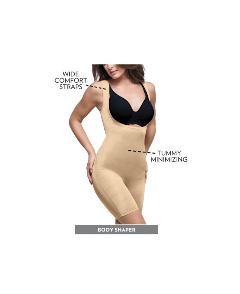 Plus Size Power Shaper Firm Control Wear-Your-Own-Bra Body Shaper