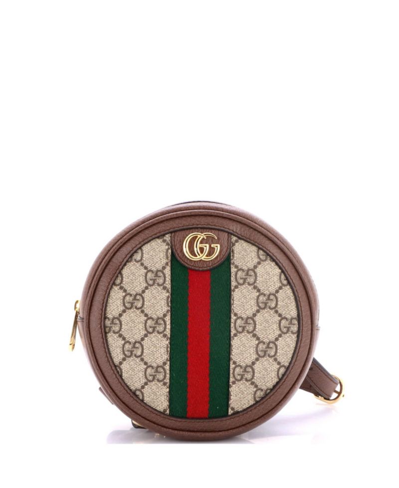 Mini Ophidia Round Backpack GG Coated Canvas