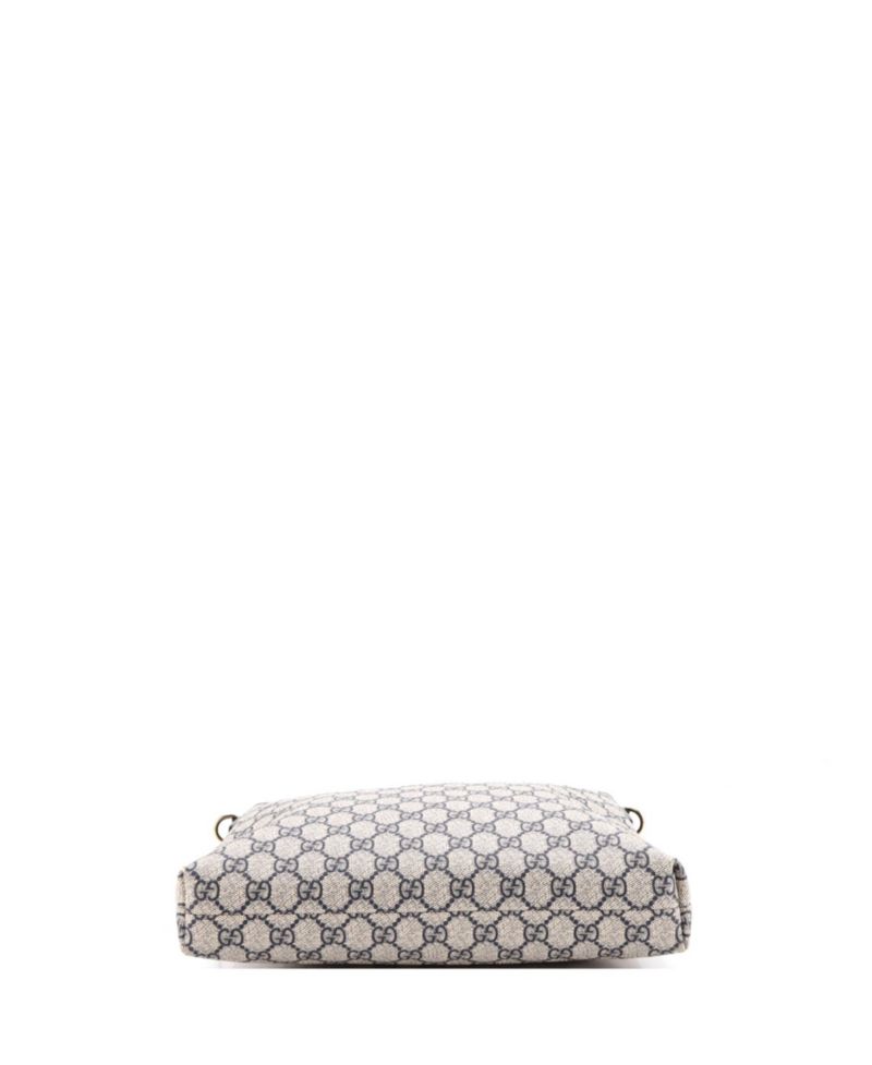 Medium Zip Top Messenger Bag GG Coated Canvas
