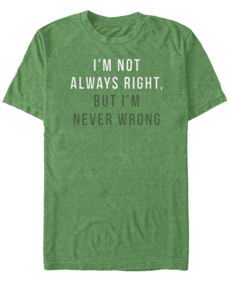 Men's Never Wrong Short-Sleeve Crew T-Shirt